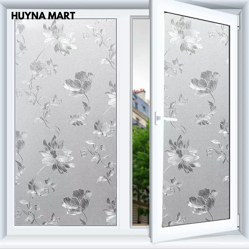 Dán Kính Mờ Chống Nắng, Cách Nhiệt, Chống Nhìn Trộm, Trang Trí Nhà Cửa Huyna Mart KT 45cmx200cm