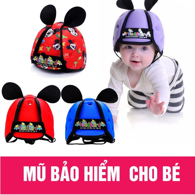 Mũ bảo hiểm bảo vệ đầu trẻ em HEADGUARD, Nón an toàn cho bé tập bò, tập đi, đi xe đạp