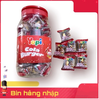 6 Hủ Tặng 1 Túi kẹo Dẻo Hamburger Yupi