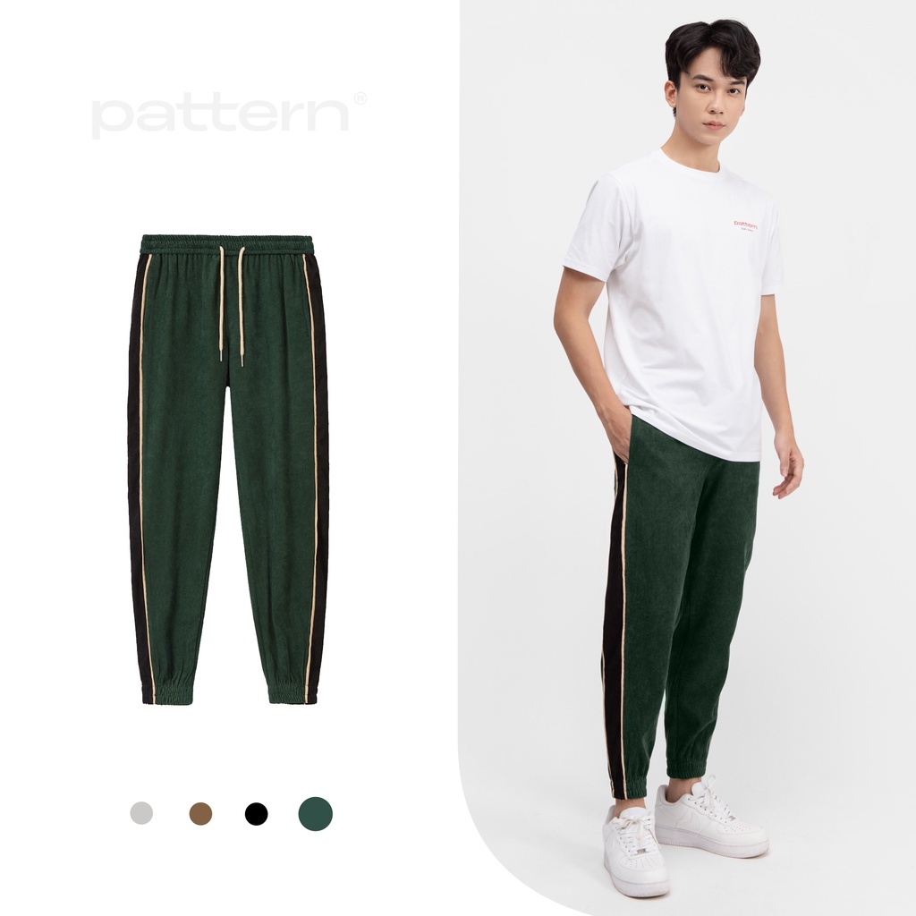 Quần Jogger nhung tăm phối sọc PATTERN PQ014