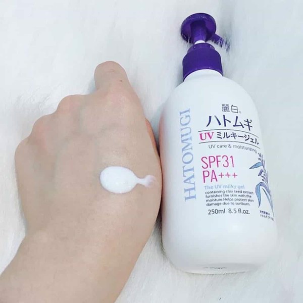 Sữa Dưỡng Thể Chống Nắng Hatomugi SPF31/PA+++ - Hàng Nhật Nội Địa - 250g,làm kem dưỡng ẩm, dưỡng trắng da, chống nắng