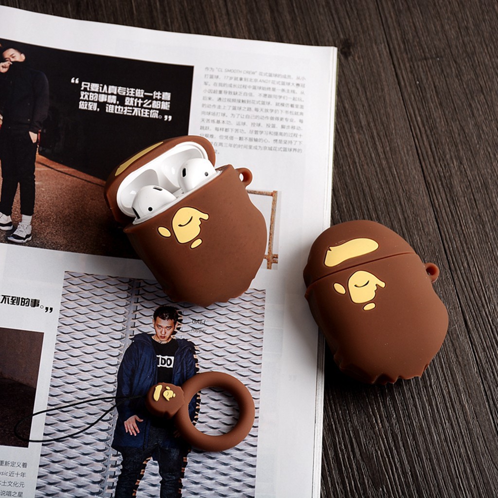 Bape Airpods Silicone Earphone Portable ShockProof Protective Cover Case for i10 i11 i12 i13