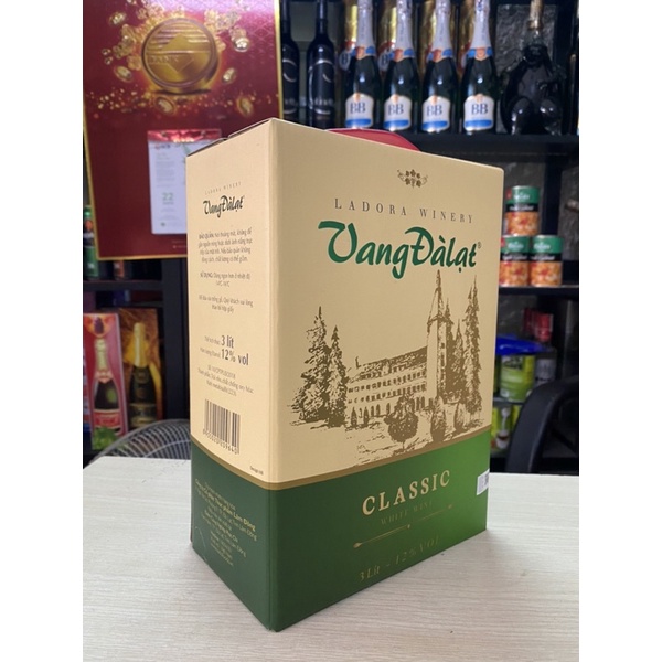 [Chính Hãng] Vang Đà Lạt Trắng 12 3 Lít-Vang Trắng