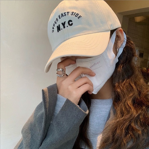 Mũ lưỡi trai nón kết vải mềm thêu chữ N.Y.C phong cách ulzzang Unisex Hàn Quốc