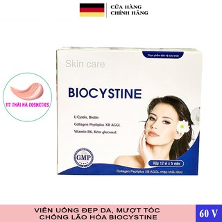 Viên uống đẹp da, mọc tóc, chống lão hóa BIOCYSTINE 60 viên