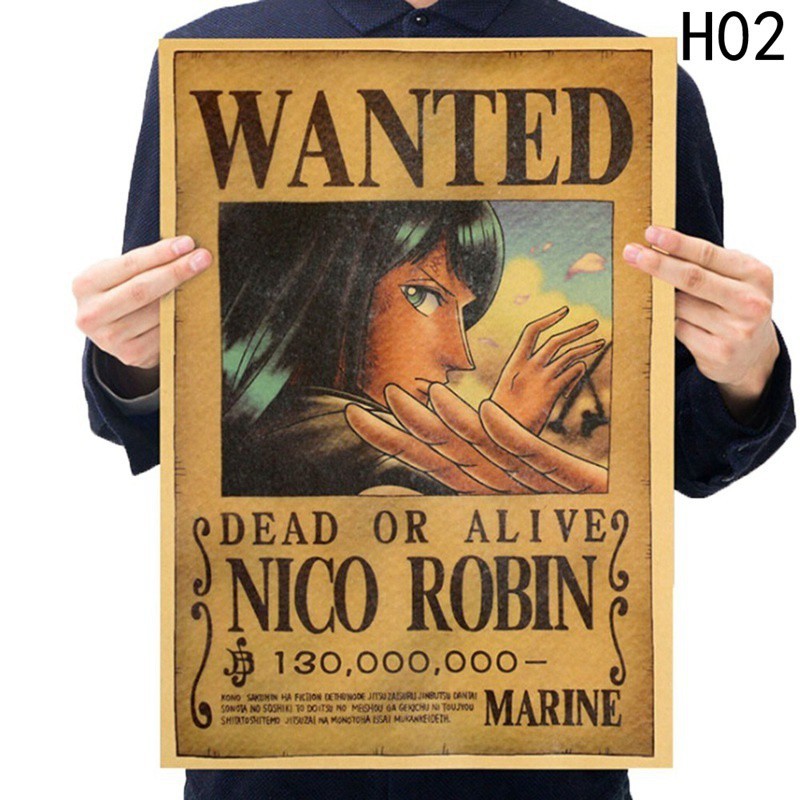 Sale 70% Poster hình nhân vật One Piece phong cách Retro, Giá gốc 20,000 đ - 104B52