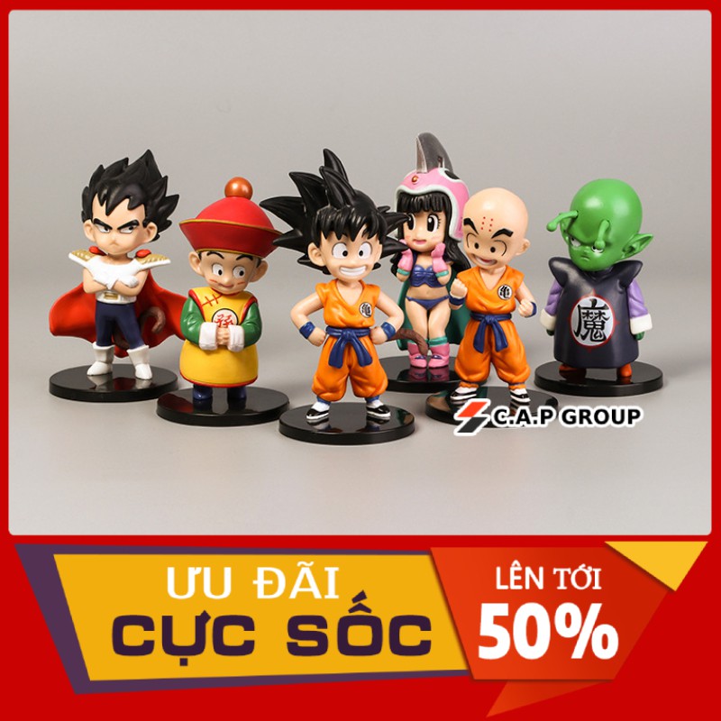 Mô hình Songoku chibi nhân vật Dragon Ball GT 7 Viên Ngọc Rồng - Kiểu 13 NV - 0XII