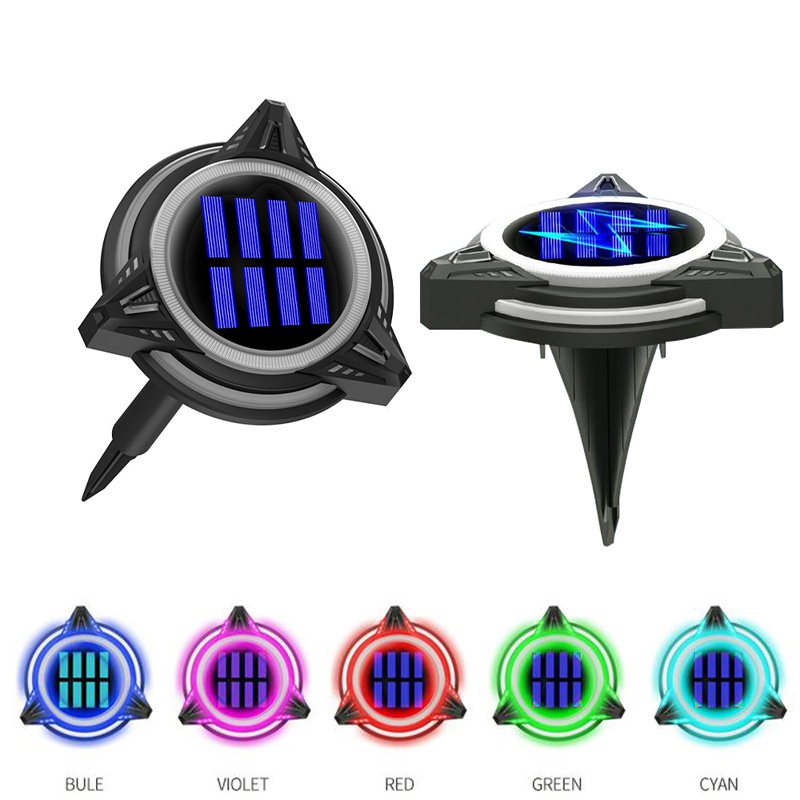 Đèn Led Rgb Năng Lượng Mặt Trời Thay Đổi Màu Sắc Trang Trí Đường Đi Sân Vườn