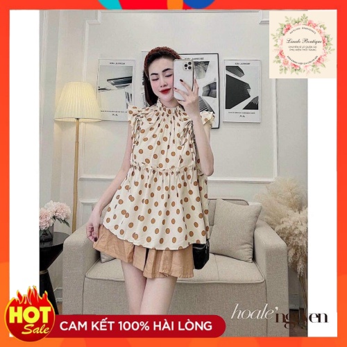 set đũi chấm bi, set đùi, set yếm