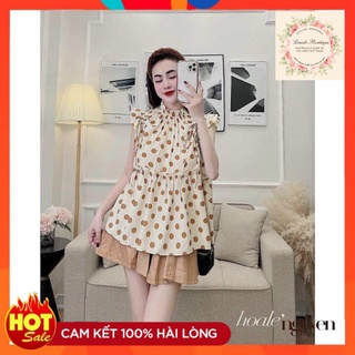 Set đũi chấm bi, set đùi, set yếm