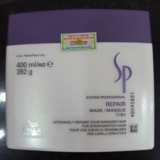 Hấp dầu Chữa Trị Tóc Khô Xơ Hư Tổn Wella SP Repair Mask 400ml