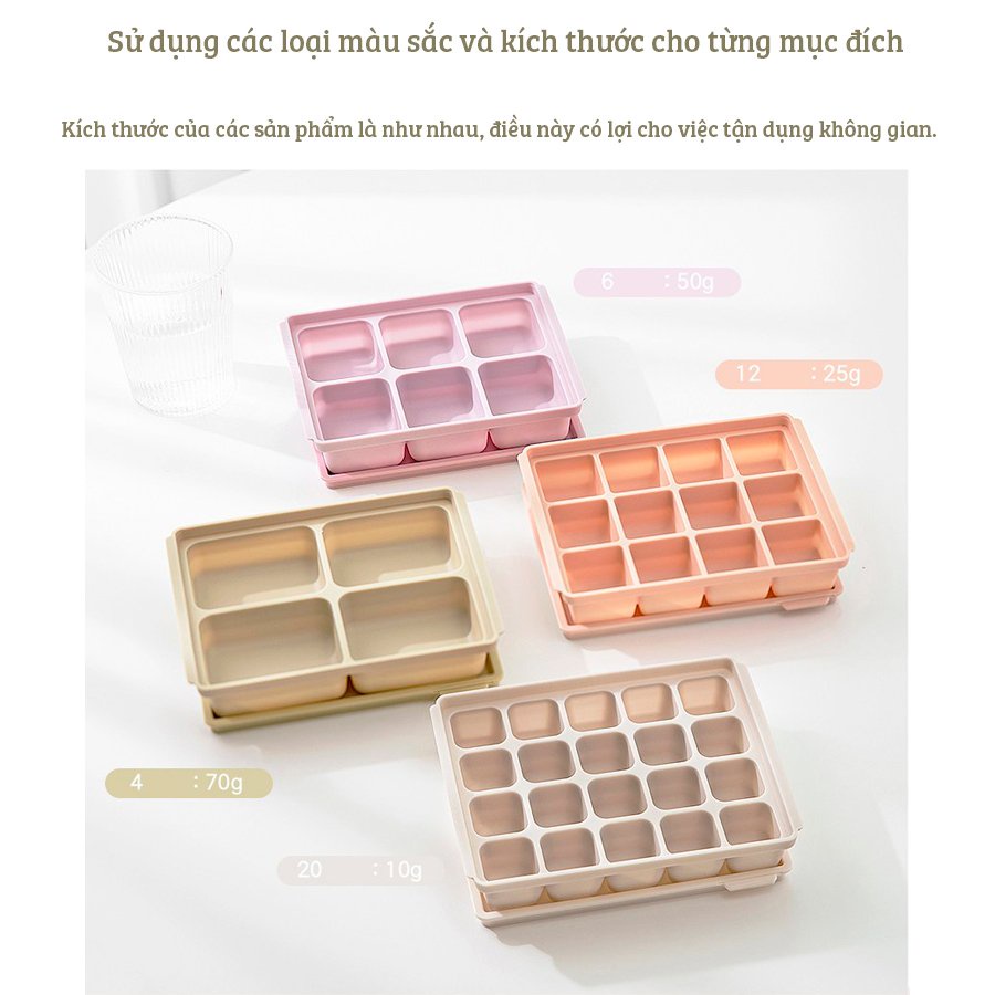 Khay trữ đông silicone chính hãng TGM Hàn Quốc