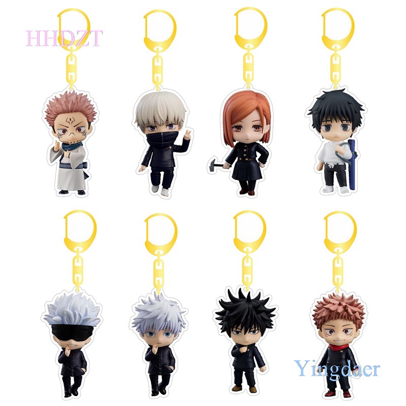 Móc Khóa Nhựa Acrylic Hình Yuji Itadori Gojo Satoru Anime Jujutsu Kaisen Dễ Thương