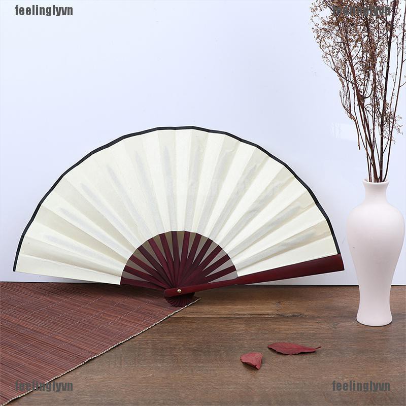 Quạt lụa nan tre phong cách Nhật Bản | BigBuy360 - bigbuy360.vn