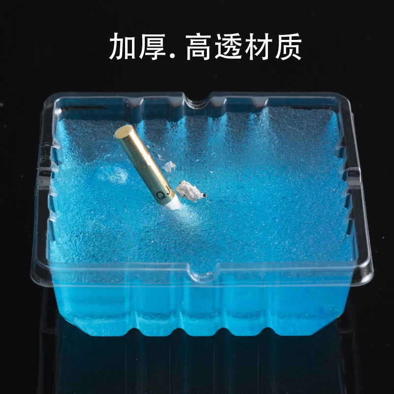 Hàng Có Sẵn Giao Hàng Ngay Lập Phương#Gạt Tàn Thuốc Pha Lê 8 / 29mm Dùng Một Lần Tiện Dụng