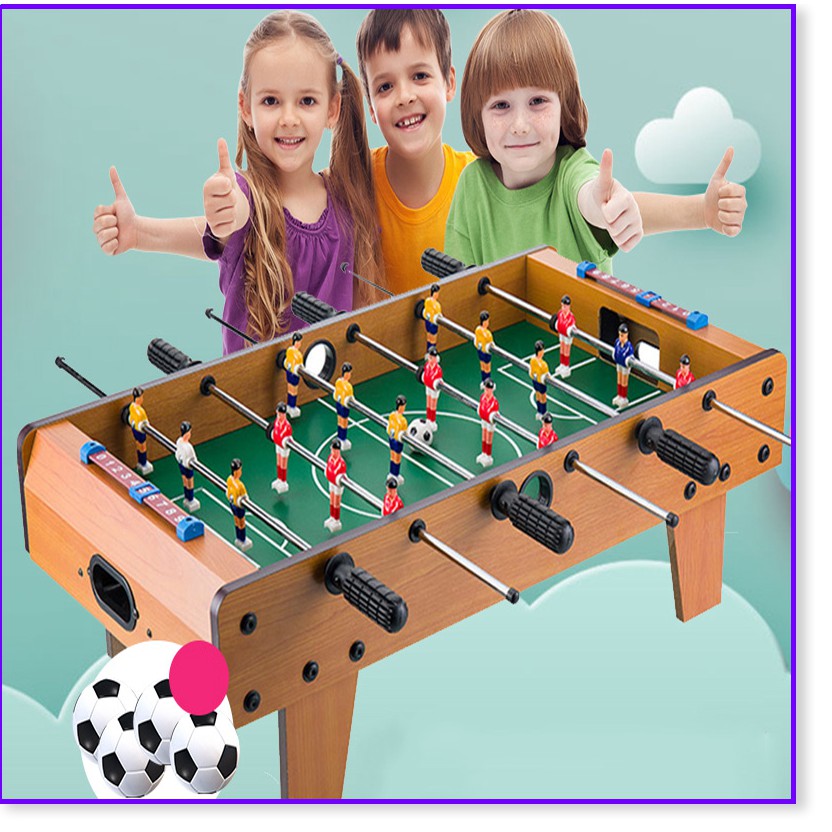 Bàn Bi Lắc, Bàn Đá Banh Mini - Đồ Chơi Bàn Bi Lắc Bóng Đá Table Top Foosball Trẻ Em, Luyện Phản Xạ, Trẻ Thông Minh