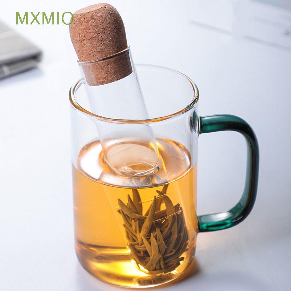 Ống Lọc Trà Mini Bằng Thủy Tinh Trong Suốt Có Nắp Đậy Sáng Tạo