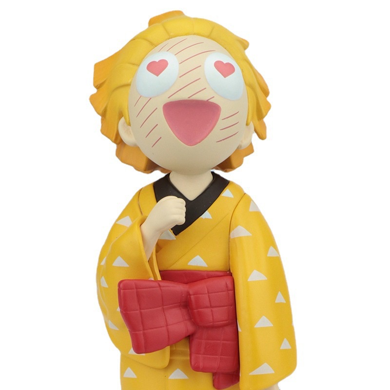 Mô hình nhân vật Kamado Tanjirou / Agatsuma Zenitsu / Hashibira Inosuke trong anime Demon Slayer có thể thay đổi mặt