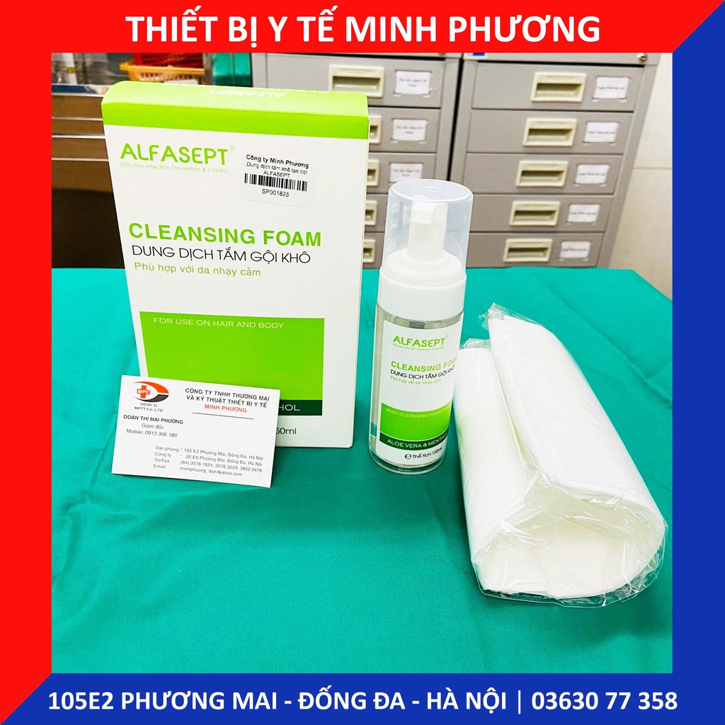 Dung dịch tắm khô tạo bọt  ALFASEPT