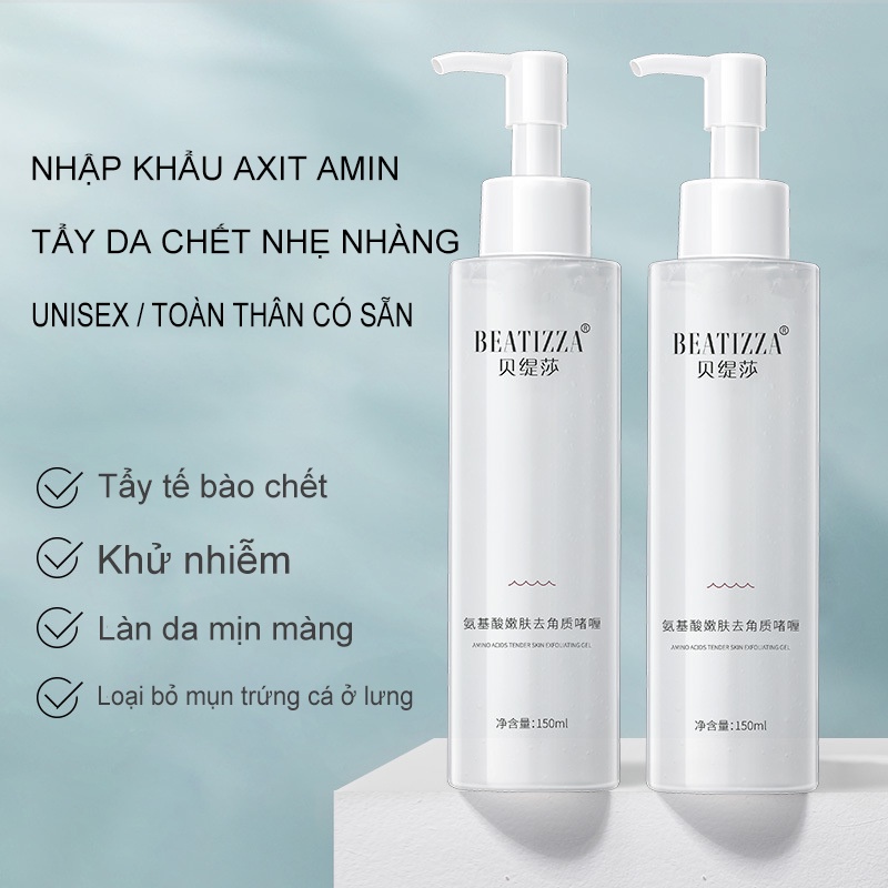 BEATIZZA Gel Tẩy Tế Bào Chết Trẻ Hóa Axit Amin-Có thể dùng cho toàn thân, nhẹ nhàng làm mềm chất sừng  (BDS-QJZ-1)