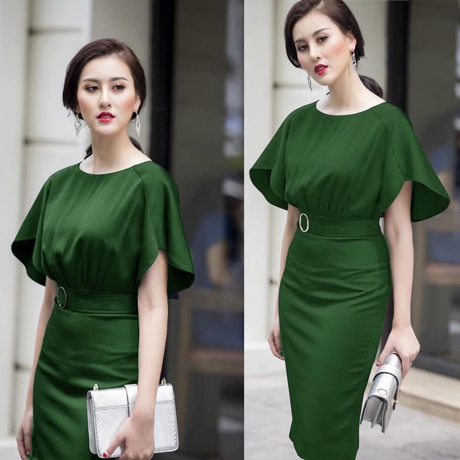 Đầm dự tiệc tay cánh tiên đẹp như HH Mỹ Linh (Xanh - Tím) | BigBuy360 - bigbuy360.vn