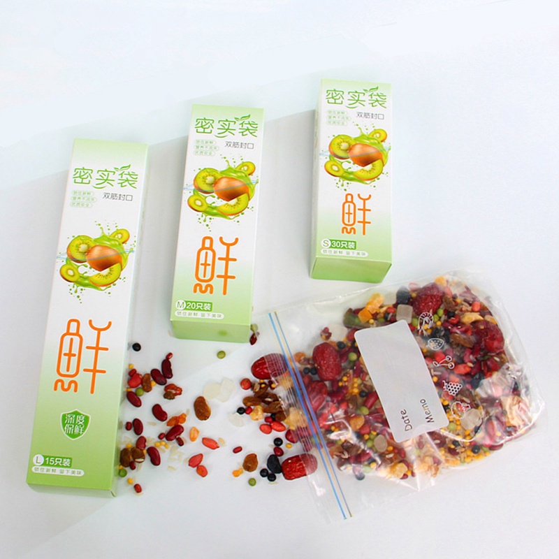 Set 15 / 20 / 30 Túi Khóa Zip Đựng Thực Phẩm Tiện Dụng