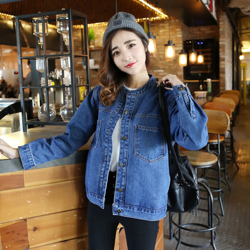 [FREESHIP 150K] Áo Khoác Jean Nữ Cao Cấp OHS5001-2