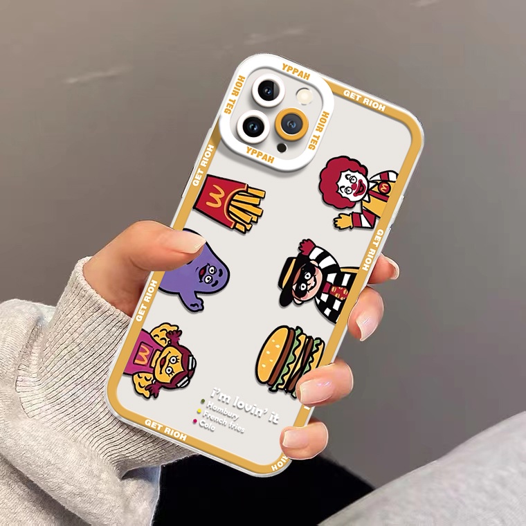 Ốp Điện Thoại Silicon TPU Mềm Trong Suốt Họa Tiết Dễ Thương Cho IPhone 13 12 Mini 11 Pro X XR XS Max SE 2020 6 6S 7 8 Plus