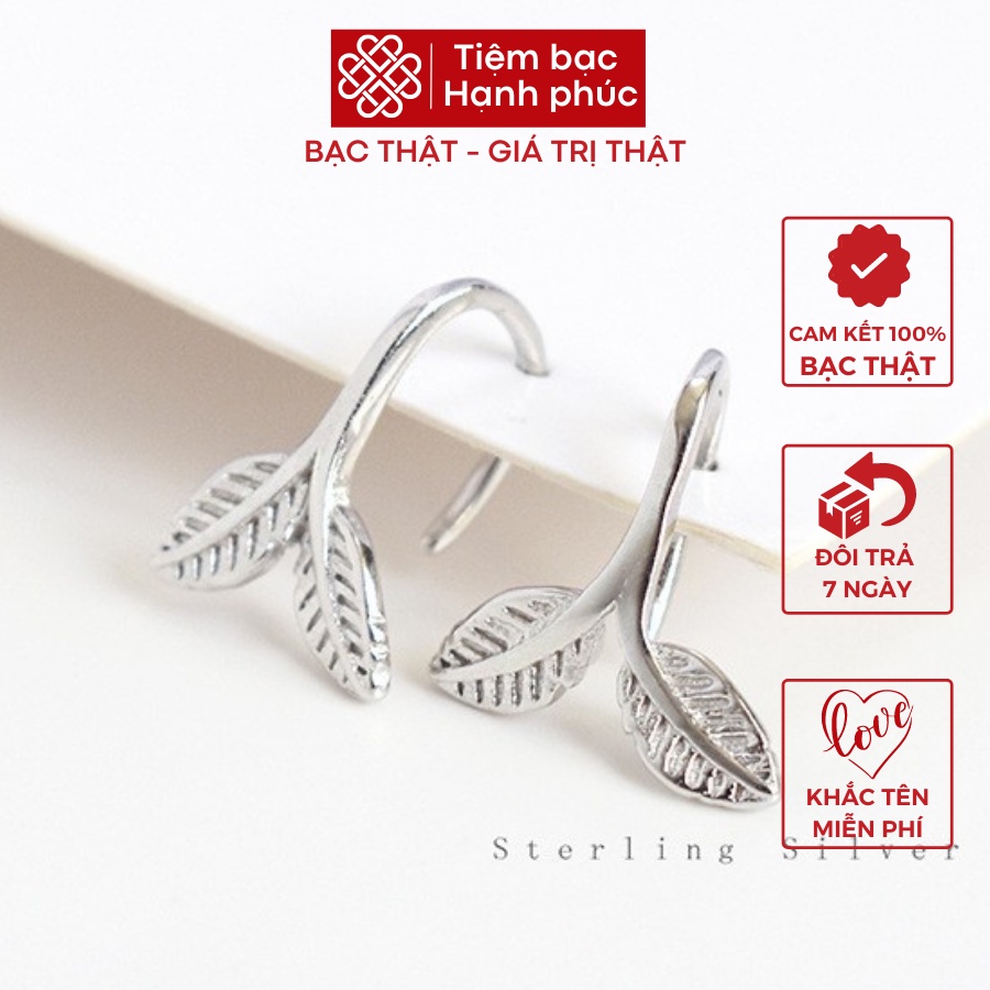 Khuyên Tai Nữ Chất Liệu Bạc Xinh Xắn, Cam Kết Bạc Thật Không Xỉn Màu- Mã TSJB06