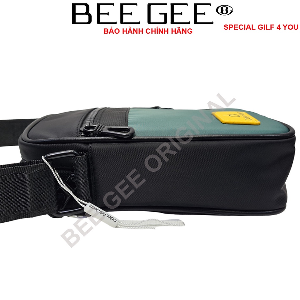 Túi đeo chéo nam vải canvas chống thấm nước  BEEGEE DCN9010A MÀU XANH