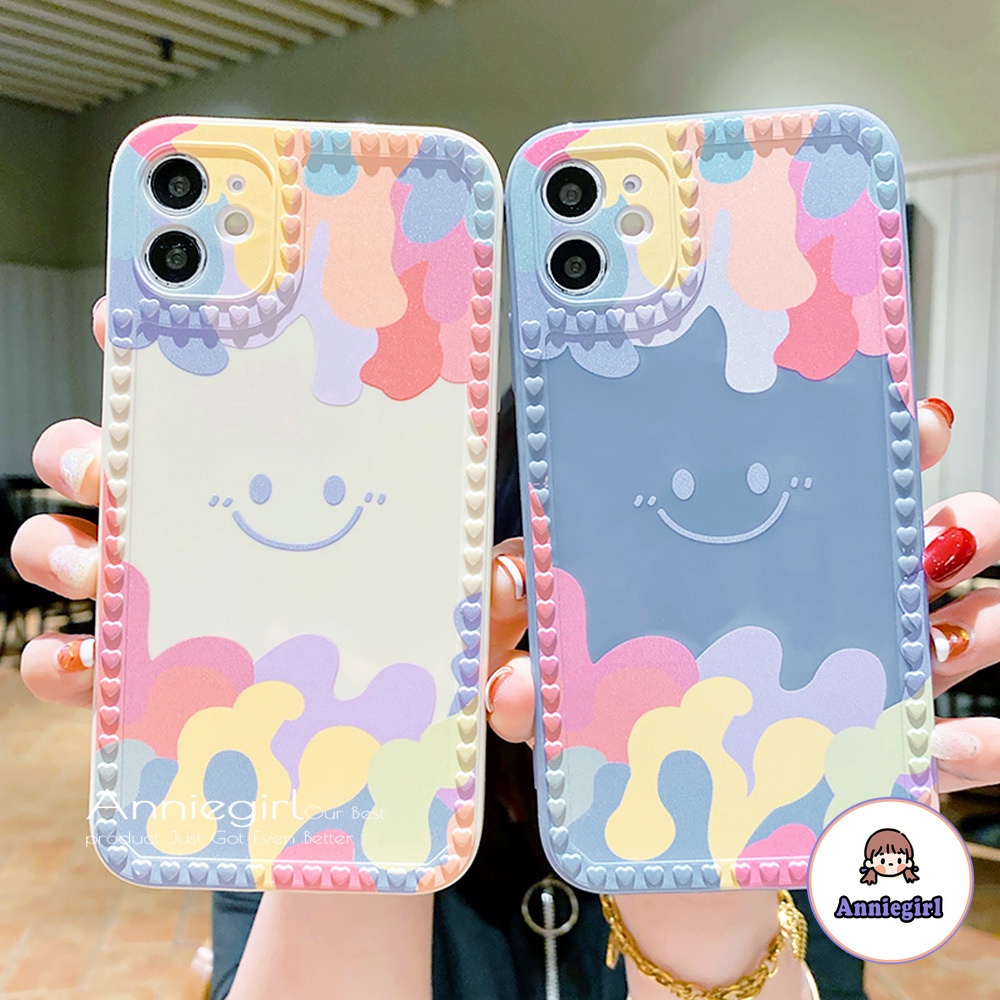 Ốp điện thoại tpu hình mặt cười dành cho iphone 12 11 Pro Max Xr Xs Max 8 7 Plus