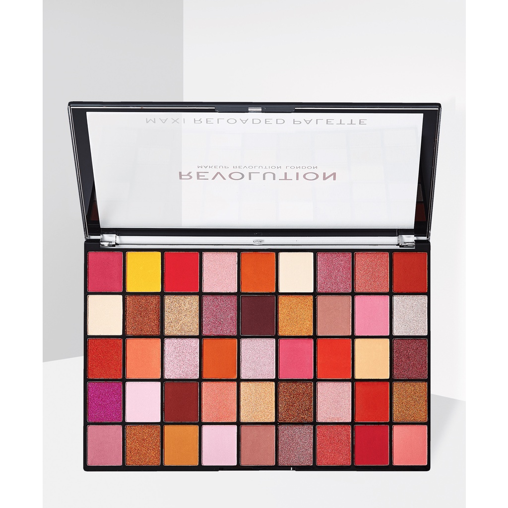 Bảng phấn mắt Makeup Revolution Maxi Reloaded Palette Big Big Love 45 ô màu trang điểm bền màu lâu trôi (45g)