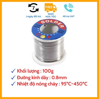 Thiếc hàn solder-ok 0.8mm, cuộn thiếc hàn 100gram chất lượng cao