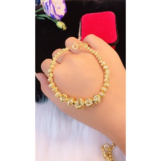 lắc tay nữ mạ vàng 18k mã