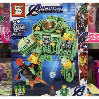 Bộ xếp hình Hulk Buster SY1339