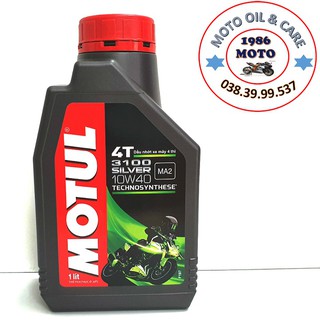 [Mã LIFE25750K giảm 10% đơn 200k] Dầu nhớt xe số cao cấp Motul 3100 Silver 1L