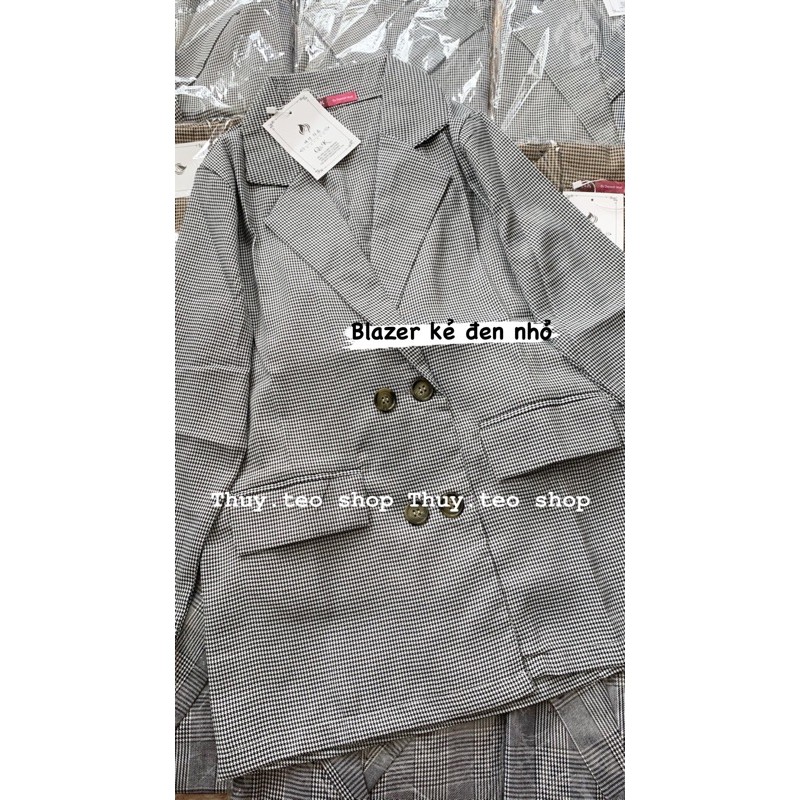 Áo khoác vest blazer kẻ, trơn, dạ Hàn Quốc - Áo khoác blazer chất đẹp | BigBuy360 - bigbuy360.vn