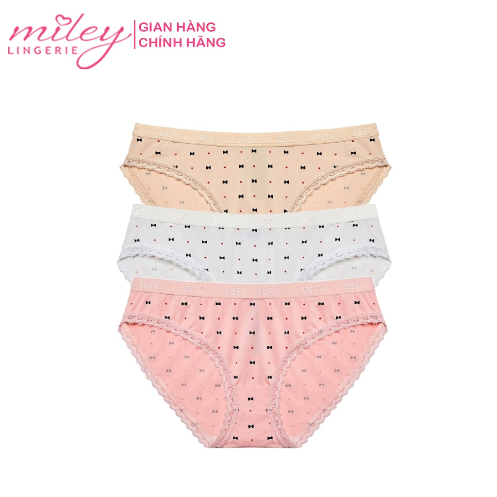 Quần Lót Nữ Thun Lạnh Họa Tiết In Nơ Miley Lingerie FMP_04 | WebRaoVat - webraovat.net.vn