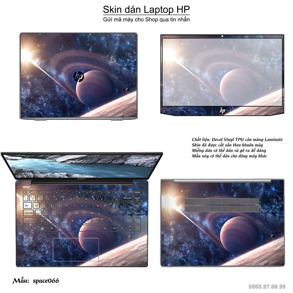 Skin dán Laptop HP in hình không gian nhiều mẫu 11 (inbox mã máy cho Shop)