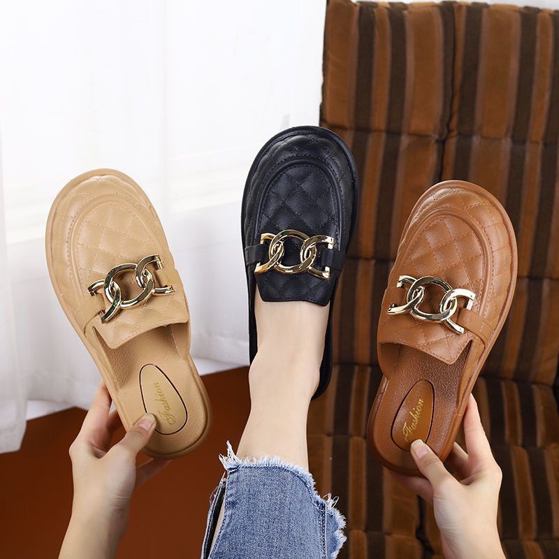 Dép Bít Mũi Đế Dày Mềm Mại Chống Trượt Thời Trang Mùa Hè 2022