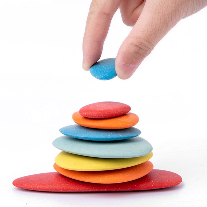 Bộ Đá Xếp Chồng Lên Nhau Dùng Làm Tranh DIY Cho Bé Mẫu Giáo