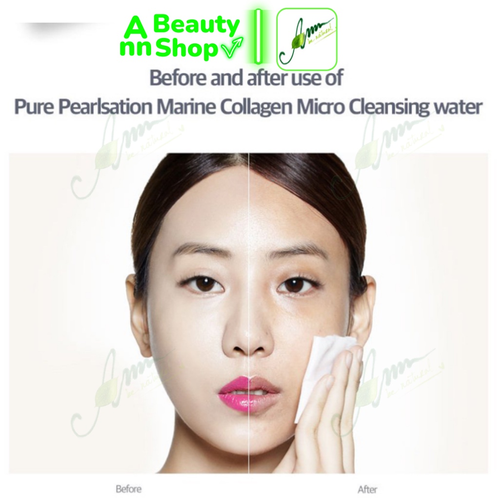 Nước Tẩy Trang Ngọc Trai Klavuu Pure Pearlsation Marine Collagen Micro Cleansing Water 250ml