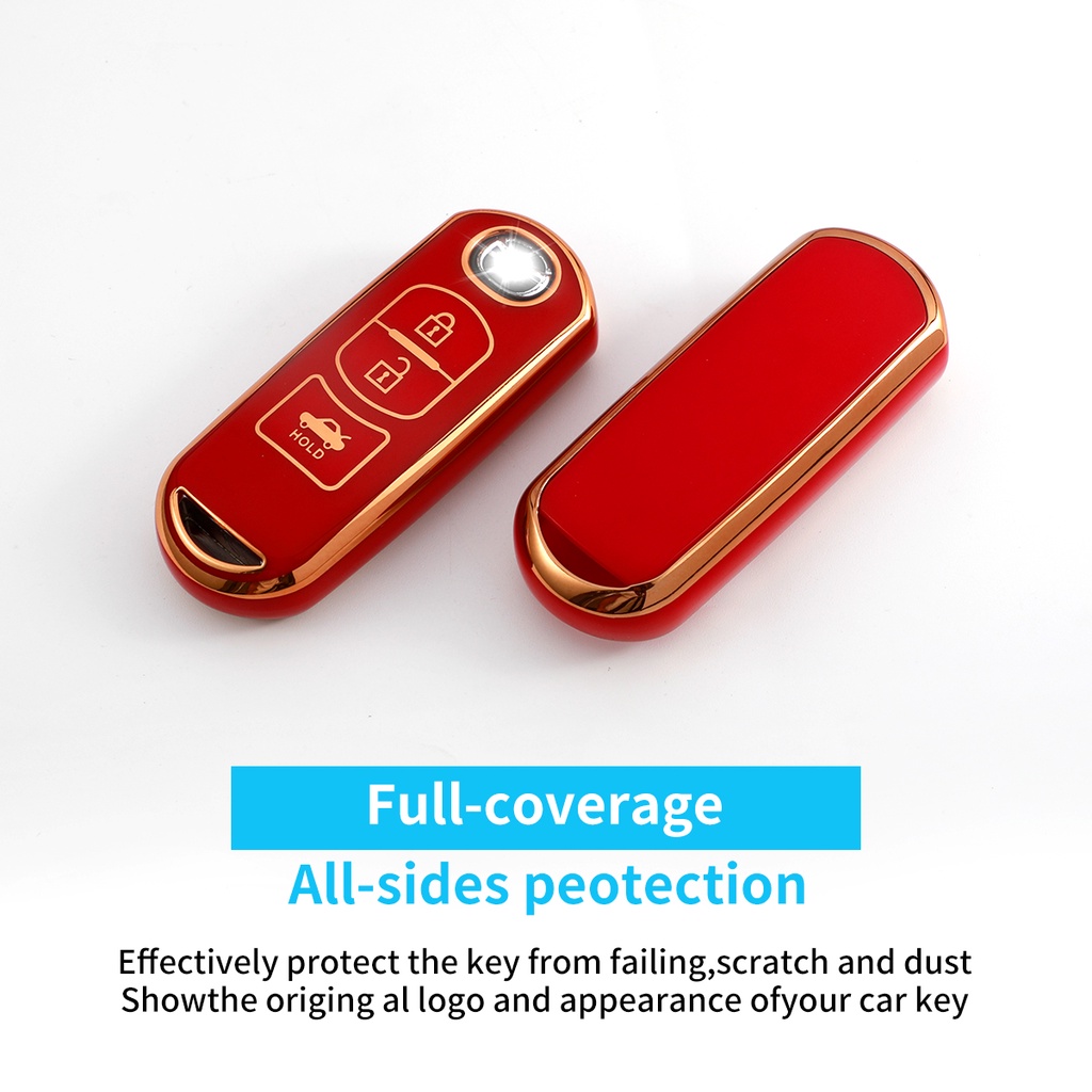 Vỏ Bảo Vệ Chìa Khóa Xe Hơi Mazda 2 3 6 Atenza Axela Demio CX-5 CX5 CX-3 CX7 CX-9 2015 2016 2017 2018 2019