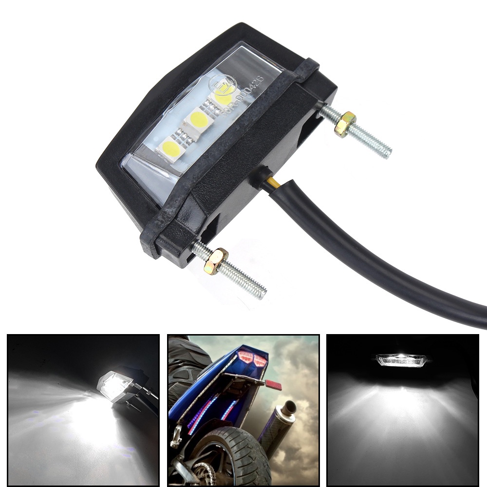Đèn LED mini gắn biển số xe mô tô 12V chống thấm nước