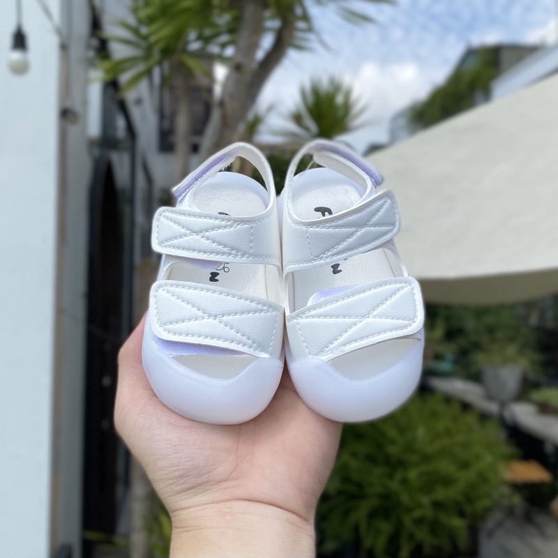 Dép Sandal Tập Đi Cho Bé Trai Từ 1 - 4 Tuổi Quai Dán Ngang Đế Mềm Nhẹ Êm Chân (Dép 601)
