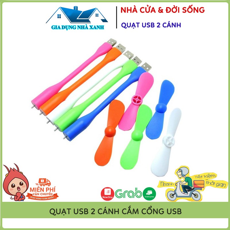 ️🥇Bán Giá Sỉ️🥇 Quạt USB 2 Cánh Rời Cắm Máy Tính, Sạc Dự Phòng, Củ Sạc Điện Thoại, Siêu Mát - Siêu Tiện Dụng