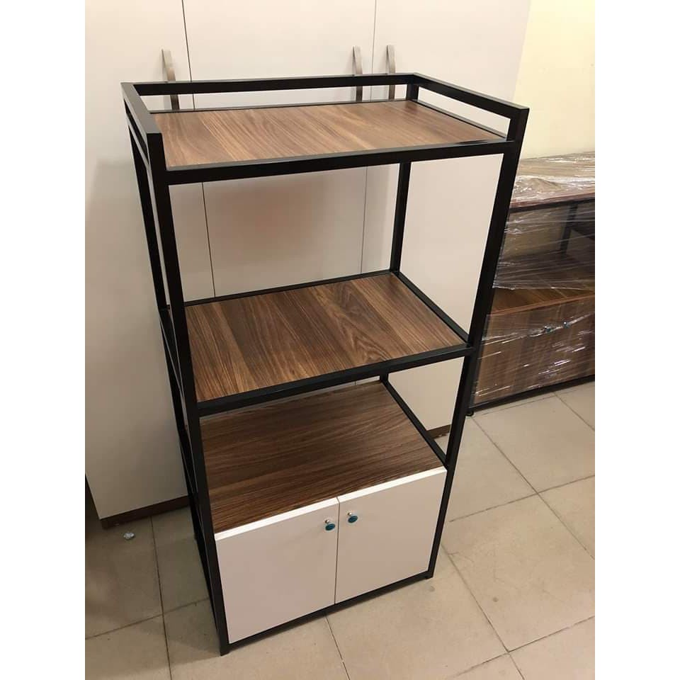 MIỄN SHIPKệ Lò Vi Sóng 4 Tầng Kèm Tủ Gỗ MDF Siêu Bền