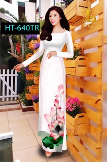 Áo dài hoa sen