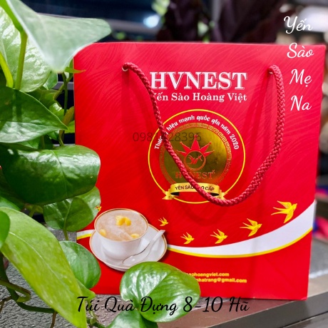 Túi Đựng Quà Tặng Yến Sào Logo Hoàng Việt