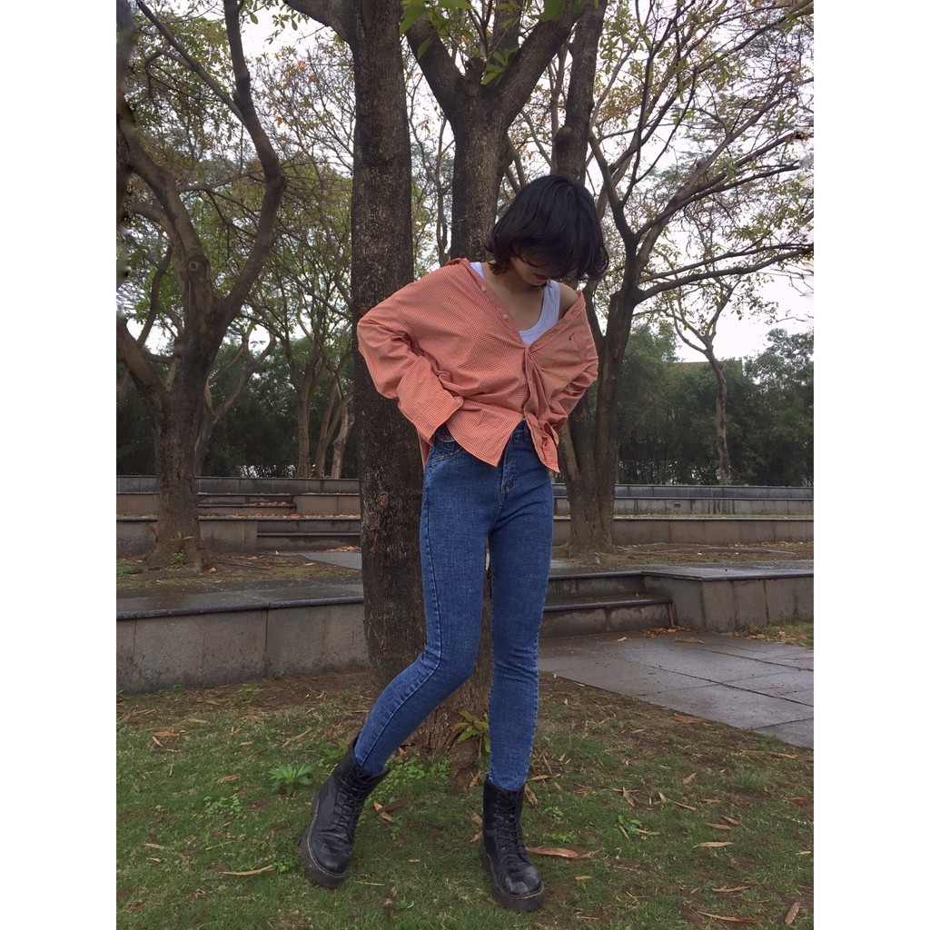 Quần Jeans Nữ Dáng Ôm Cạp Cao Siêu Hot